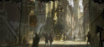 Piltover Concept Art Steampunk City League Of Legends