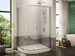 Fleurco S Half Round Three Frameless Curved Glass Sliding Shower Door Signature Collection Shower Doors Shower Sliding Glass Door Sliding Shower Door