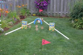 Build your own backyard mini golf course. Outdoor Fun Backyard Mini Golf Course Kix Cereal