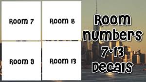 Bloxburg id code can offer you many choices to save money thanks to 16 active results. Roblox Bloxburg Room Numbers 7 13 Decal Id S Youtube Bloxburg Decal Codes School Decal Hotel Codes