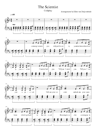 High quality sheet music for the scientist by coldplay to download in pdf and print. Coldplay The Scientist Sheet Music For Piano Solo Musescore Com