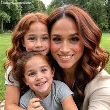 Meghan Markle shared a photo for the first time of a walk in the garden  with her daughter Lilibet. Seeing Lilibet's curly red hair, the British  applauded loudly: "Her biological father is