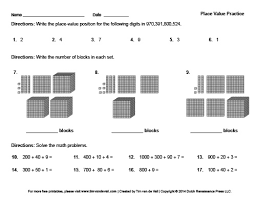 Lesson plans and worksheets for grade 1 lesson plans and worksheets for all grades more lessons for grade 1 worksheets, solutions, and videos to help grade 1 students learn how to use the place value chart to record and name tens and ones within a. Free Place Value Worksheets Math Printables For Kids Pdf Format