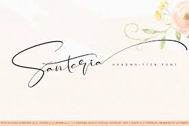 Calligraphy fonts a to z. Santeria Signature Font Free Download Fonts