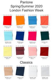 Pantone Spring Summer 2020 London Fashion Week Trends Color Fashion Pantone Color Trends Fashion Fashion Week Trends Fashion Pantone