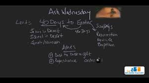 Questions and answers below 1. Ash Wednesday Video The Religion Teacher Catholic Religious Education