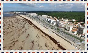 St Jean De Monts Vue Du Ciel Esplanade Et La Plage Outdoor Beach France