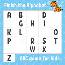 I know it probably seems strange to read that word. Finish The Alphabet Abc Game For Kids Education Developing Worksheet Orange Tiger Learning Game For Kids Color Activity Page Royalty Free Cliparts Vectors And Stock Illustration Image 141169459