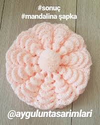 iyi gunler iste sonuc istanbul dan cestanayse hanim icin hazirlandi mandalina dilimli sapkamiz yeni denedim nasil tig isleri sapka orgu
