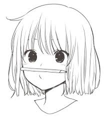 Fille Manga Qui Equilibre Un Crayon Sur Son Visage Dessin Kawaii Tutoriel Dessin Manga Dessin Kawaii Manga