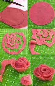 Mit dieser anleitung möchten wir einen einblick in die seifenherstellung geben. Anleitung Deko Rosen Aus Filz Basteln