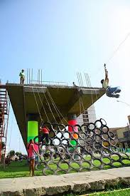 Ghost Train Park In Lima Peru Public Space Playground Playgrounds Architecture