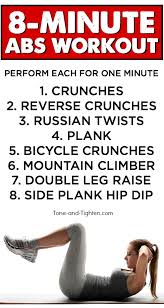 8 minute at home abs workout routine