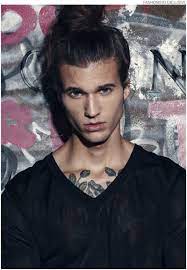 Joseph Garrison By Sinem Yazici For The Fashionisto Long Hair Styles Men Man Bun Man Bun Beard