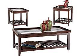 Picture Of Santos Espresso 3 Pc Table Set From Furniture Living Room Table Sets Living Room Table Modern Living Room Table