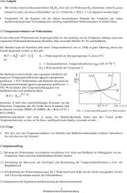 Die temperaturabhängigkeit des elektrischen widerstands von bauelementen (leitungen, widerständen) muss bei der konstruktion von baugruppen und der auslegung von schaltungen immer einkalkuliert werden. Messung Temperaturabhangiger Elektrischer Widerstande Mit Der Wheatstone Schen Bruckenschaltung Pdf Free Download