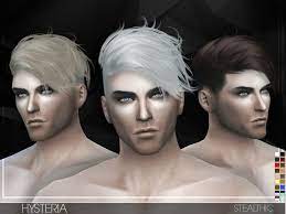 Hysteria Male Side Sweep Hair For The Sims 4 Spring4sims Sims 4 Hair Male Sims Hair Mens Hairstyles