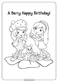 Dachshund coloring book for adults and friend: Strawberry Shortcake