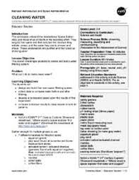 Cleaning Water Activity Science Lessons Middle School Teacher Activities Science Lessons