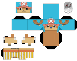 tony tony chopper paper toys template paper doll template anime paper
