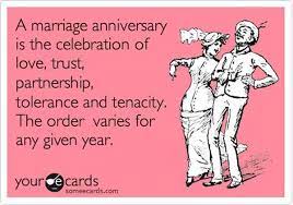 Whether it's for a couple, or amongst friends, or years spent at a company. Funny Happy Marriage Anniversary Wishes