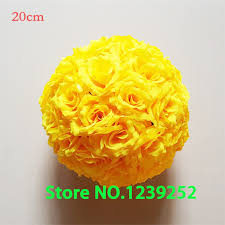 Round artificial boxwood kissing balls are great for small vase topiaries. Yellow Color 20cm Rose Kissing Ball Artificial Silk Flower Wedding Home Christmas Diy Party Decoration Artificial Dried Flowers Aliexpress