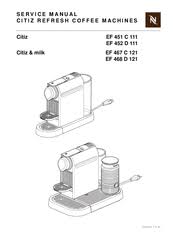 Nespresso citiz & milk espresso machine by de'longhi, black en267bae please check all images posted for details. Nespresso Ef 468 D 121 Manuals Manualslib