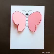 This paper butterfly is just awesome. 3d Paper Butterfly Craft For Kids Easy Spring Craft With Template