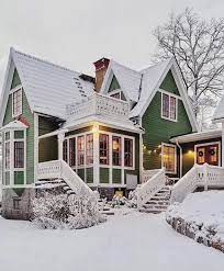 Country Living On Instagram Snowy On The Outside Cozy On The Inside Regram Hannasanglar In 2021 Swedish Houses House Exterior Beautiful Homes