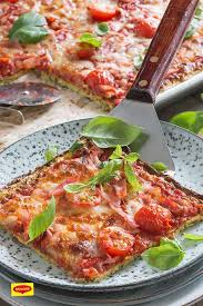Low Carb Pizza Mit Zucchini Rezept Rezepte Rezepte Gesund Pizza