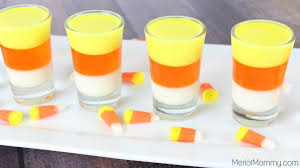Here are a few combos to try: Candy Corn Jello Shots Whisky Sunshine