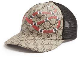 Gucci Snake Print Cap Snake Print Gucci Alessandro Michele Gucci