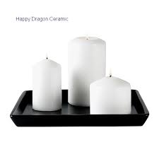 This pillar 3 piece glass candle holder set will add a special touch to any space. China Black Ceramic Pillar Candle Trays Candle Holders Candle Stand China Ceramic Candlestick Holders And Ceramic Candle Holders Price