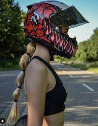Hjc Carnage Helmet Motorcycle Helmets Biker Girl Motorcycle Helmet Design