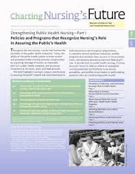Strengthening Public Health Nursing Part I Policies And