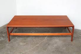 Completely Refinished Large Danish Modern Teak Coffee Table Beautiful Teak Wood Grain Covering Entire Coffee Table Wood Coffee Table Vintage Teak Coffee Table