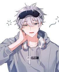 Anime background anime boy anime eyes anime manga art beautiful eye face hairstyle illustration portrait sketch style young. White Haired Anime Boy