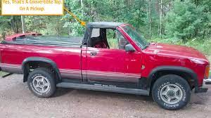 Nov 16, 2020 · the dodge dakota convertible, according to forum poster dakotaquadsport, was the result of a 1988 contract with asc, the american conversion shop later tapped for the highly successful chrysler sebring (when sebring stopped using asc, sales plummeted). There S A Super Rare Dodge Dakota Convertible For Sale In Michigan Right Now So Seize The Moment