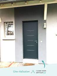 Porte D Entree En Aluminium Bel M Modele Alinea Commandez Votre Porte Et Son Installation Sur J Aime Mon Porte Entree Aluminium Porte Dentree Aluminium Portes