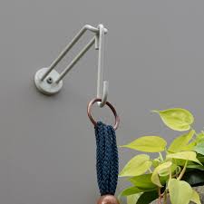 Track hooks make opening and closing off a space as simple as the flick of a wrist. Ceiling Hook Plant Hanger Ceiling Ring Four Colors Echo Hill Forge