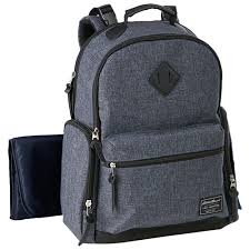 Eddie Bauer Bridgeport Backpack Diaper Bag Grey Denim Best Buy Canada