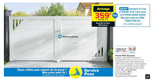 Maybe you would like to learn more about one of these? Offre Portail Pvc Queyras Chez Castorama