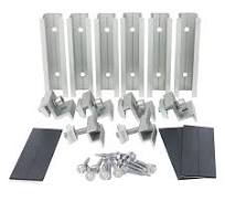 Amazon.com : Solar Panel Mounting Brackets Mid Clamps End Clamps and Rails  Kit for Roofing Solar Panels of Multiple Sized,Mounting Clamps for Solar ...