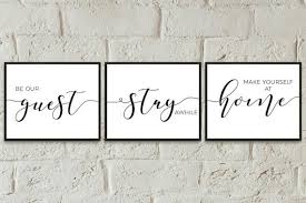 Be Our Guest Set Of 3 Prints Wall Decor Guest Room Printable Etsy In 2020 Farmhouse Guest Bedroom Guest Room Printable Guest Bedroom Decor