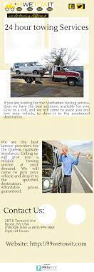 Call 99 We Tow It For Fast Reliable Towing Services Roadside Assistance Available 24 7 For More Information Visit H Roadside Service Towing Service Towing