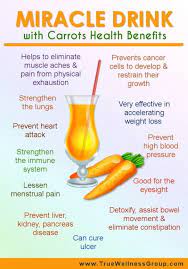 How To Make Simple Miracle Drink W Carrots Health Benefits Health Benefits Of Carrots Carrot Benefits Healthy Drinks