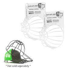 Ballcap Buddy Ball Cap Washer Patented Hat Washer Original Baseball Cap Cleaner Cap Washer Cage 2pk White Walmart Com Walmart Com