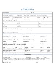 Free Patient Registration Form Pdf Template Best Solutions Of Hospital Admission Form Template Registration Form Templates Registration Form Sample