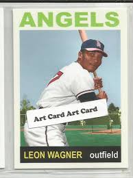 Leon Wagner Los Angeles Angels 2022 Baseball Art Card