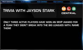 I had a benign cyst removed from my throat 7 years ago and this triggered my burni. Jayson Stark On Twitter Ok Here S That Mlbcentral Trivia Question One More Time Name The 3 Active Players Who Won An Mvp Award For A Team They Did Not Break Into The